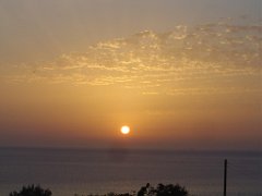 ORAN Voyage Juillet 2005 coucher du soleil depuis Kristel